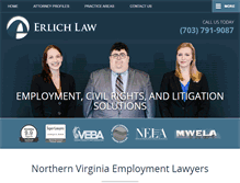 Tablet Screenshot of erlichlawoffice.com